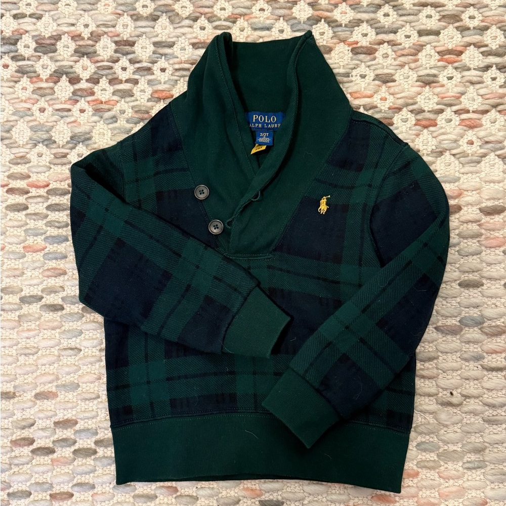 Polo by Ralph Lauren Green and Navy Kids Sweatshirt